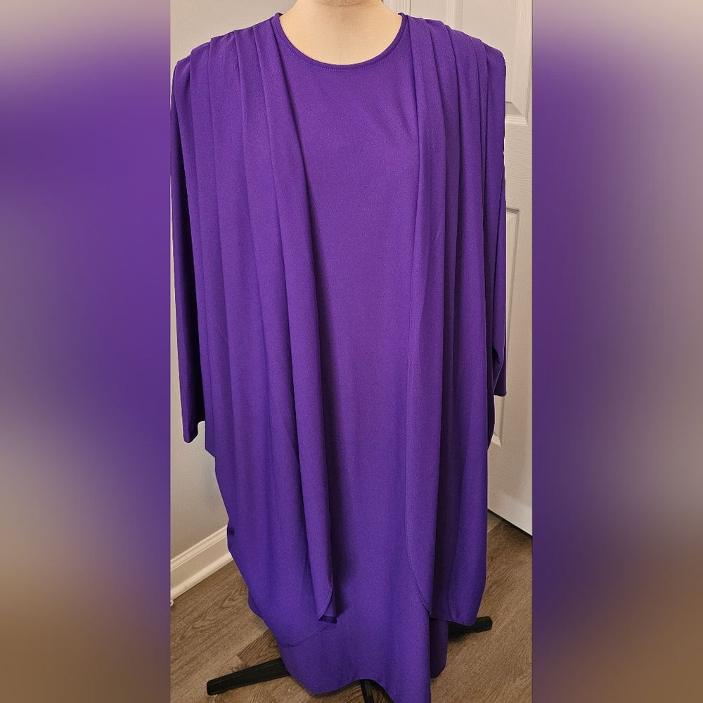 Blair NWT Elegant Purple Draped Dress Sz 20.5